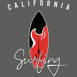 California_Surfing_T-Shirt_-_Women_Black_Organic_Cotton_Tees