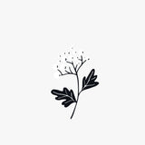 Orange Floral Glow T-Shirt for Women - Organic Graphic Tees