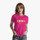 Cool Flower Printed T-shirt For Women-2