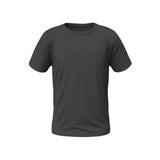 Plain black t-shirt on a white background