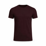 Plain brown t-shirt on a white background