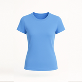 Blue t-shirt on a white background