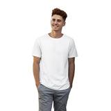 Supersoft Cotton Crew neck white T-shirt with model