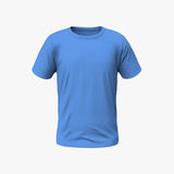 Blue t-shirt on a white background.