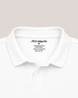 Suvin Gold Luxe Jersey Polo - White